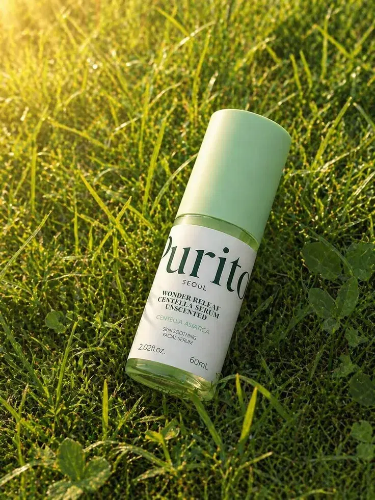 reference product photo lying in grass in warm light